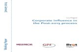 Corporate influence in the Post-2015 process · 2020-01-30 · security, and other negotiations”8 and chaired by former Director-General of the World Trade Organization Pascal Lamy,
