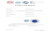UN38.3 Test Report · Report No. SET2018-05659 CCIC-SET/TRF (00) page 1 of 17 UN38.3 Test Report Client Name Entel Philippines Name of product LITHIUM-ION RECHARGEABLE BATTERY PACK