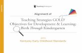 Teaching Strategies GOLD Objectives for …...Kentucky Early Childhood Standards Teaching Strategies GOLD® Objectives, Dimensions, and Indicators English/Language Arts (Early Literacy)