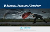 IT Disaster Recovery Planning: Essential to Business Survival › ... · An effective IT disaster recovery plan may be the difference between business survival or failure after a