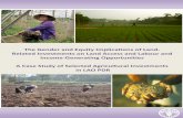 The Gender and equity implications of land-related investments … · 2013-04-16 · 2.1 Background ... 3.6.1 NAFES’ Smallholder Development Project ..... 42 3.6.2 NAFES’ Lao