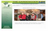 THE GARDENGOER - LSU AgCenter · special interests include landscape design and hummingbirds. DIANNE RAMIREZ, TREASURER Dianne is a retired educator of 32 years. Her specialties were