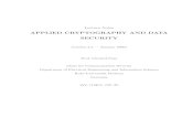 APPLIED CRYPTOGRAPHY AND DATA SECURITYyfeaste/cybersecurity/... · 2017-04-09 · 1. W. Stallings [Sta02], Cryptography and Network Security. Prentice Hall, 2002. Very accessible
