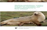Marking amphibians, reptiles and marine mammals: animal ...€¦ · wildlife found in and around New Zealand, in particular amphibians, reptiles and marine mammals. Further information