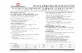 PIC32MX5XX/6XX/7XX Family Data Sheet - Mouser Electronics · 2017-07-13 · 32-bit Microcontrollers (up to 512 KB Flash and 128 KB SRAM) with Graphics Interface, USB, CAN, and Ethernet