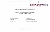 University School of Sciences M.Sc. Chemistry Syllabusbasicsciences.rayatbahrauniversity.edu.in/Curriculam/M.Sc... · 2016-02-04 · M.Sc. Chemistry Semester:IV S. No Subject Code