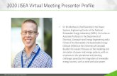 2020 JISEA Virtual Meeting Presenter Profile · 2020-04-10 · 2020 JISEA Virtual Meeting Presenter Profile • Dr. riB -Mathias is Chief Scientist in the Power Systems Engineering