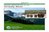 DRAFT Periodic Status Review for the Grizzly Bear in ... · The grizzly bear occurs in Eurasia and western North America (Pasitschniak-Arts 1993). Following European settlement, grizzly