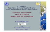 2 Meeting Task Force Extreme Weather Events€¦ · 2nd Meeting Task Force Extreme Weather Events ... Protocol on Water and Health Work Programme 2007-2009 The Meeting of the Parties