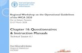 Chapter 16: Questionnaires & Instruction Manuals · 2020-03-04 · Paper questionnaires EQ in handheld devices Web-based EQ 1. Printing, delivering, handling of thousand or million