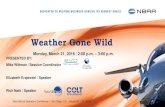 Weather Gone Wild · Weather Gone Wild PRESENTED BY: Mike Wittman / Session Coordinator Elizabeth Krajewski / Speaker Rich Nath / Speaker Monday, March 21, 2016 | 2:00 p.m. –3:00