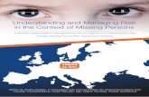 AMBER Alert Europe - Understanding and Managing …ftp.amberalert.eu/risk/Risk2016.pdfAMBER Alert Europe 3 Contents Preface 1. Introduction 2. Assessing risk 3. Tools to assist the