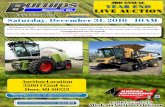YEAR END LIVE AUCTION - Amazon S3€¦ · • John Deere 4440 Tractor with loader attachment • Massey erguson 481 Tractor • John Deere 4000 Tractor, 1971, 4600 metered hours •