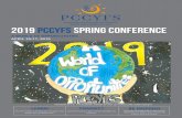 A WORLD OF OPPORTUNITIES APRIL 10-11, 2019sandbox.pccyfs.org/Publications/2019 PCCYFS Annual... · 2019 pccyfs spring conference A WORLD OF OPPORTUNITIES APRIL 10-11, 2019 LEARN CONNECT