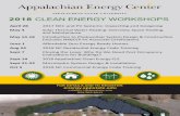 2018 CLEAN ENERGY WORKSHOPSenergy.appstate.edu/sites/energy.appstate.edu/files/AEC_2018_PostCard_0.pdfof the wind to produce clean power. {wind workshop to be offered in 2019} microhydro