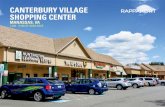 CANTERBURY VILLAGE SHOPPING CENTER · 2019-03-05 · CANTERBURY VILLAGE SHOPPING CENTER WAL*MART * rnœyŠ payless VICTORIA'S SECRET IHOP Bath & Body Works. 9,500 SF AVAILABLE Andrades