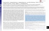 Genetic regulatory signatures underlying islet gene ... › content › pnas › 114 › 9 › 2301.full.pdf · Genetic regulatory signatures underlying islet gene expression and