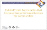 Public/Private Partnerships that Increase Economic ......2013/11/12  · Public Private Partnerships •The federal government sponsors a number of programs that are designed to reduce