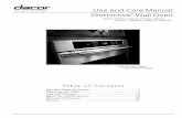 se and are Manual Distinctive Wall Ovenpdf.lowes.com › useandcareguides › 847364011842_use.pdfse and are Manual Distinctive® Wall Oven Models: DTO127, DTO130, DTO130, DTO230,