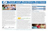 Food and Nutrition Services · integral part of the school system’s total education program. Since good nutrition ... sugar, fat and saturated fat foods. As new requirements are