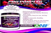 PRO PURPLES03a5bcb.netsolstores.com/images/techsheets/ProPurples.pdf · 2019-08-01 · 30 Servings Berry Blast Flavor Powder 02jw976.030 “breaking through nutritional boundaries”