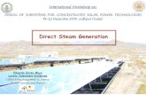 Direct Steam Generation · Direct Steam Generation CIEMAT-Plataforma Solar de Almería E-mail: eduardo.zarza@psa.es Eduardo Zarza Moya Loreto Valenzuela Gutiérrez. International