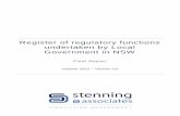 Register of regulatory functions undertaken by Local ... › files › 3383eacb-5513... · regulatory functions exercised by local government, it does not extend to data on the scale