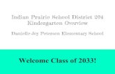Welcome Class of 2033!ipsdweb.ipsd.org/uploads/2021/PetersonKdgParentPresentation2021… · elementary-pta/home. What will My Child be learning next year? Reading Overview Word Study