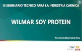 WILMAR SOY PROTEIN - Visdecol · 2019-10-22 · 3,87% 5,48% 15,81% 0,97% 0,65% 10,97% 0,00% 10,00% 20,00% 30,00% 40,00% 50,00% 60,00% 70,00% 大豆蛋白 豌豆蛋白 小麦蛋白