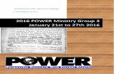2016 POWER Booklet-Group 3 · 6 POWER 2016 Ministry Mission Trip Itinerary GROUP 3 (Continued) Working in Acuna, Mexico — Traveling to McAllen 06:30 a.m. Breakfast at Faith Mission