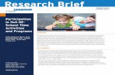 Research Brief - Child Trends...OST activity participation rates among school-age children (ages 6 to 11) from low income households declined by five percentage points between 1997