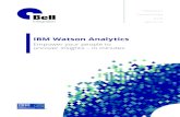 IBM Watson Analytics - bell-integration.com · Watson Analytics is a smart data analysis and visualisation service that makes it easy to discover patterns and meaning in your data