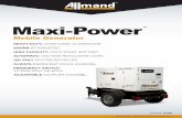 7748 Maxi-Power-Mobile-Generator FINAL · capabilities, this generator will last and deliver the power you need to get the job done. Model Number MP25 MP40 MP45 MP65-8B1 MP65-8C1