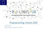 Proposal writing: Horizon 2020 - ceriss.eu · proposal writing: horizon 2020 gorazd weiss, centre for social innovation, austria. outline 1. introduction –from idea to implementation