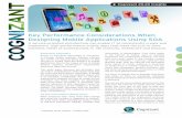 Key Performance Considerations When Designing Mobile … › InsightsWhitepapers › Key... · 2020-06-05 · Key Performance Considerations When . Designing Mobile Applications Using
