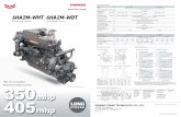 MARINE DIESEL ENGINE · 2020-05-22 · MARINE DIESEL ENGINE 350 Photograph may show optional equipment. mhp 405 mhp IMO Tier II Compliant Mechanical Engine Control LONG STROKE Performance