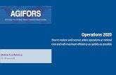 Operations 2020 - agifors.wildapricot.org Operatio… · Agifors Airline Operations Study Group Meeting 2020 AGIFORS Operations and Maintenance Conference Schedule 2020 01. Jun 02.