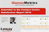 Asterisk® in the Contact Centre Satisfaction Report 2018 · Asterisk @ Loway Some History: Started working with Asterisk in 2003 Developed QueueMetrics in 2005 Developed WombatDialer