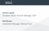 European Water Account Manager, CDP - Natural Capital · 2015-11-23  · 3 Water - we have a problem… • 2.5bn people lack access to adequate sanitation • 750m people lack access