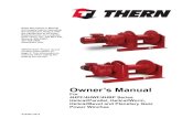 Owner’s Man ual - THERN® Winches & Cranes · Owner’s Man ual For 4HPF/4HWF/4HBP Series Helical/Parallel, Helical/Worm, Helical/Bevel and Planetary Gear Power Winches. ... SEW