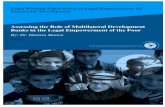 Assessing the Role of Multilateral Development Banks in ...€¦ · and development agencies. As stressed by the Asian Development Bank “legal empowerment is both a process and