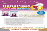 new flyers bond fix · Renaplast Thin Plaster should be applied to a thickness of 3 to 5 mm Renaplast Thick Plaster should be applied to a thickness of 10 to 12 mm During application