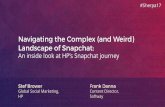 An inside look at HP’s Snapchat journey - MECLABSimages.meclabs.com/sitefiles/summit-2017/S17+Slides/...Snapchat Do’s Be casual. Talk to the audience as much as you can. Snapchat