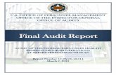 Final Audit Report - OPM.gov · u.s. office of personnel management office of the inspector general of'f1ce of audits . audit of the federati employees health benefits program operations