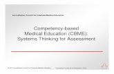 Competency-based Medical Education (CBME): … › fileadmin › › PKL › PKL...Competency-based Medical Education (CBME): Systems Thinking for Assessment Think of your training
