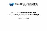 Celebration of Faculty Scholarship Booklet 2014-Final › faculty-research-and... · of Candida Strains in Plaktonic and Biofilm Forms Using a Direct Current, Atmospheric-Pressure