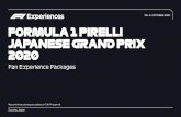 08 ‑ 11 OCTOBER 2020 FORMULA 1 PIRELLI JAPANESE GRAND … · JAPANESE GRAND PRIX 2020 08 ‑ 11 OCTOBER 2020 Suzuka, Japan Race and ticket packages are subject to F1 & FIA approval.