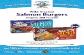 Wild Alaskan Salmon Burgersfor the world’s healthiest, safest and highest quality ocean friendly seafood…naturally. Our handcrafted salmon burger is simply a delicious and healthy