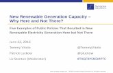 New Renewable Generation Capacity...with the slides. •All attendees have been muted on entry and will remain muted throughout the webinar. •Please send any questions on the content