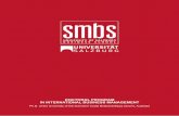 DOCTORAL PROGRAM IN INTERNATIONAL BUSINESS …...Executive Dean SMBS EDITORIAL PREAMBLE As the business school of Salzburg University, SMBS is familiar with the conception and imple
